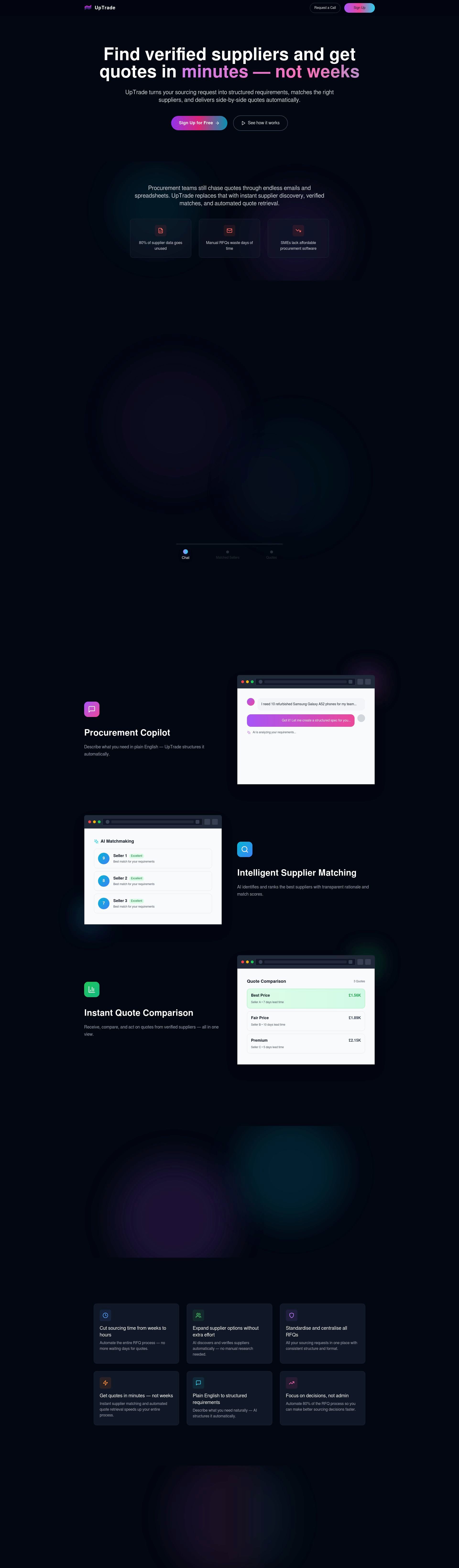 UpTrade: Because Who Has Weeks to Wait for Quotes?
