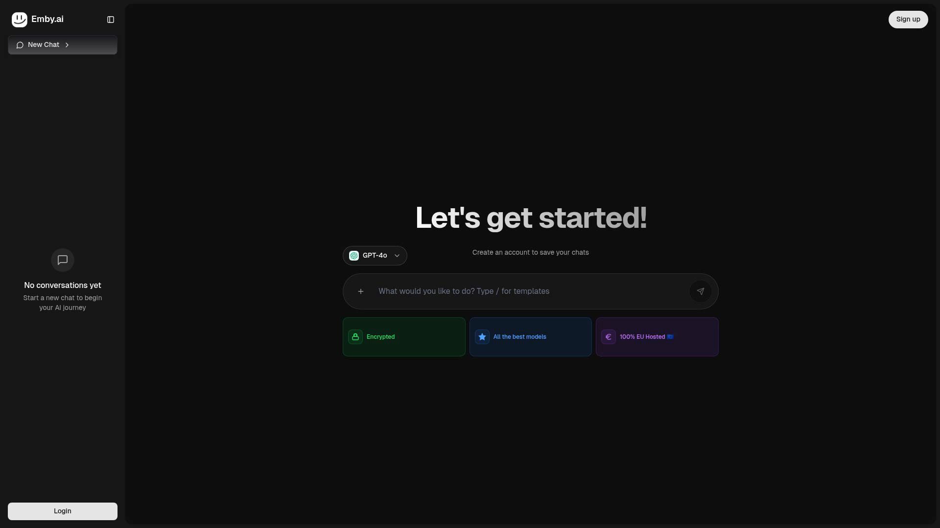 Emby.ai: Where AI Dreams Go to Die (or Chat)